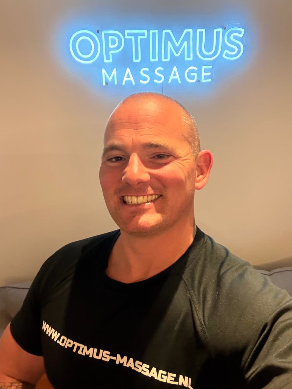 Portret van Koen Burger, sportmasseur bij Optimus Massage